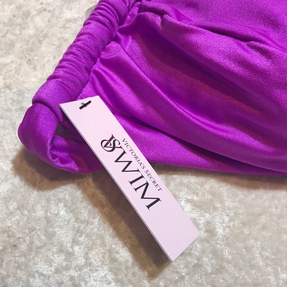 NEW * Victoria’s Secret Swim Purple Twist Bralette Bikini Top NWT Spring Break L - Picture 11 of 15